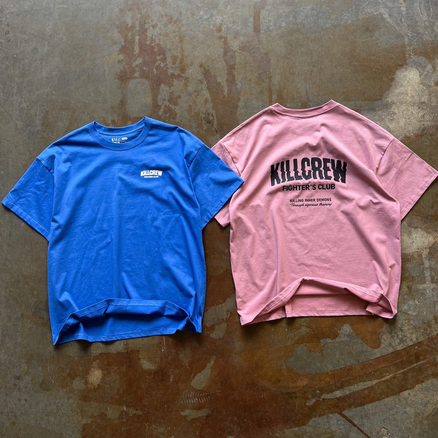 RELAXED FIT RIGOROUS TRAINING T-SHIRT - ROSE / BLACK