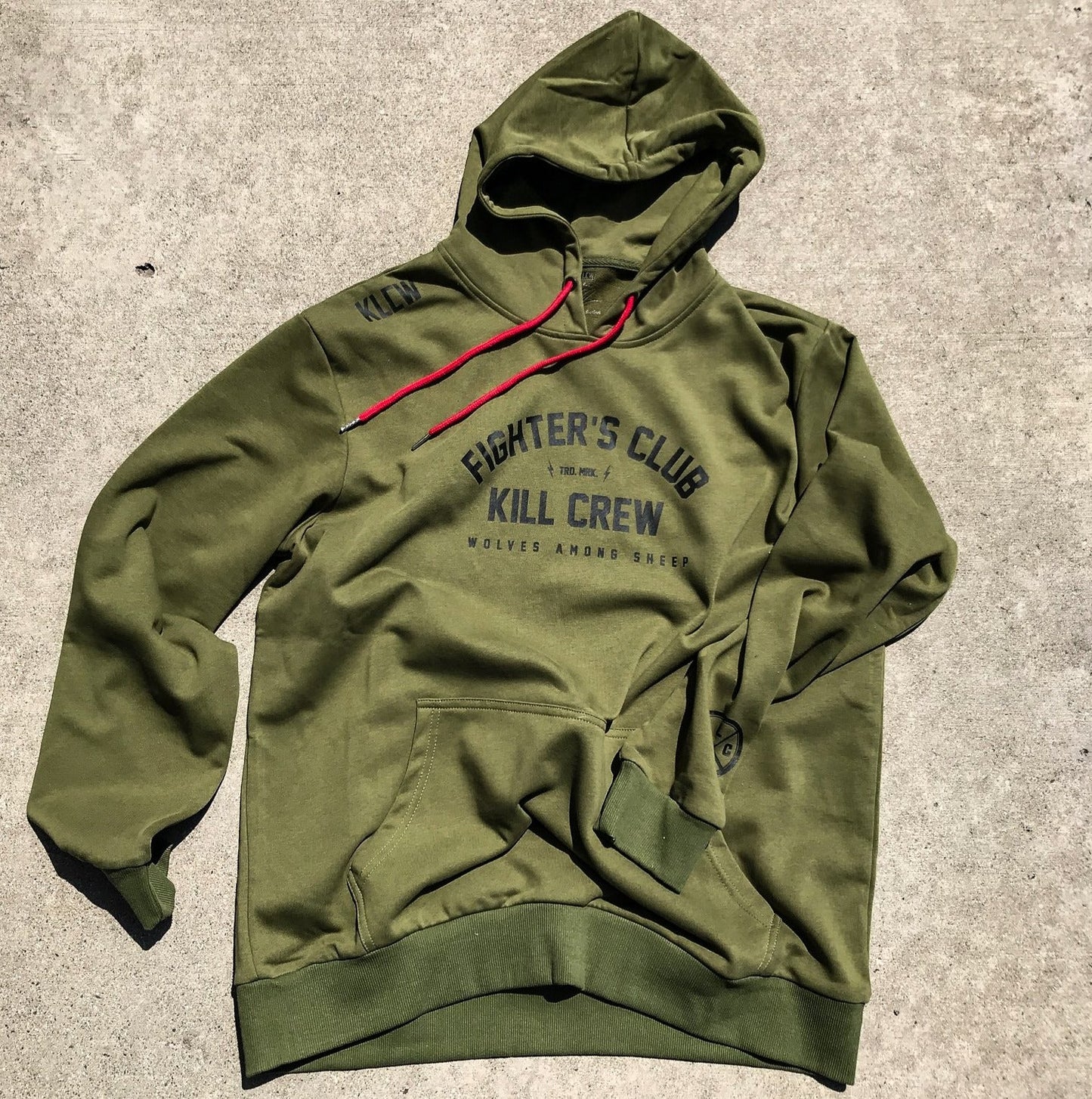 FIGHTER'S CLUB HOODIE - OLIVE