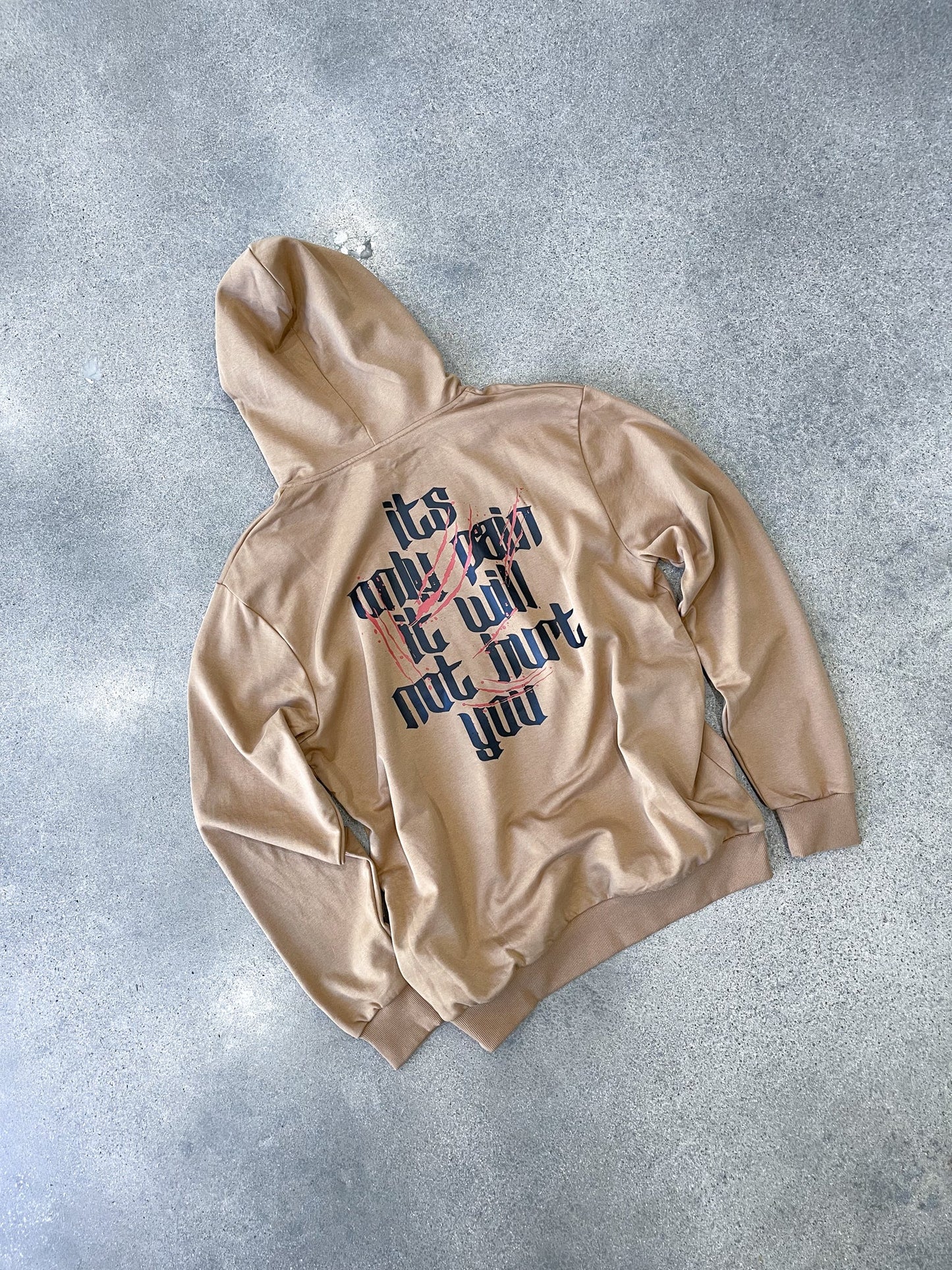 IT'S ONLY PAIN HOODIE - SAND