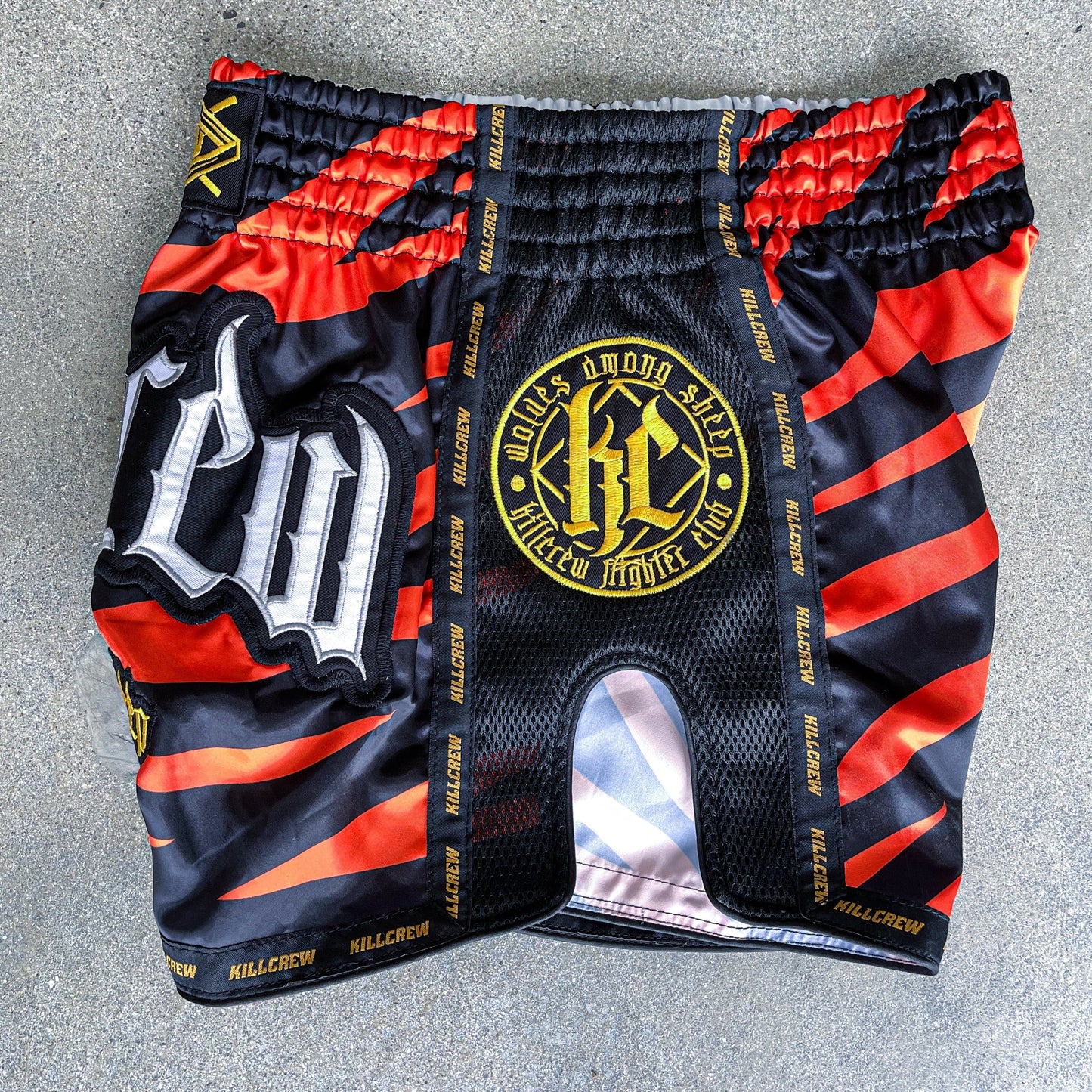 MUAY THAI FIGHT SHORTS - TIGER ORANGE