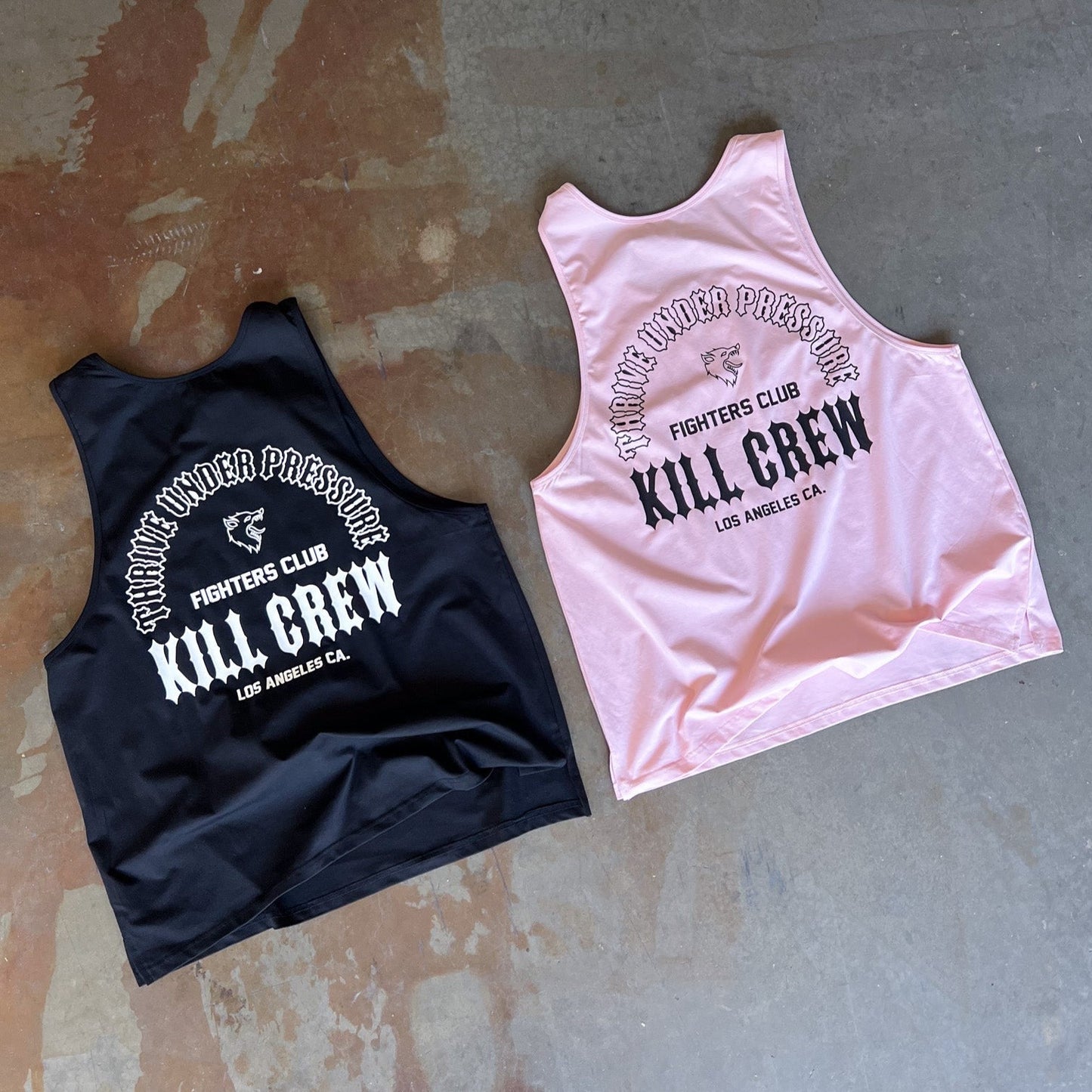 THRIVE UNDER PRESSURE TANK TOP - PINK / BLACK