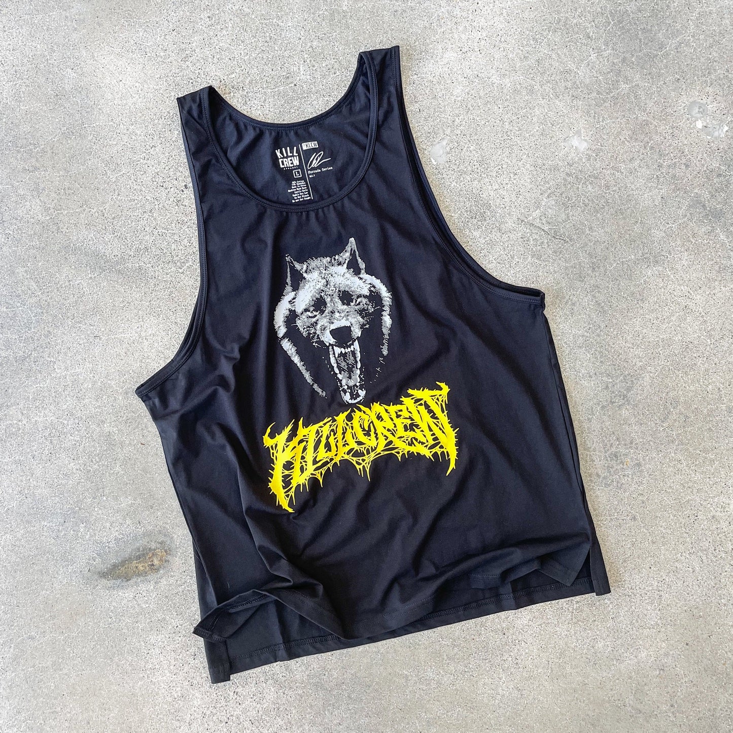 LONE WOLF TANK TOP - BLACK
