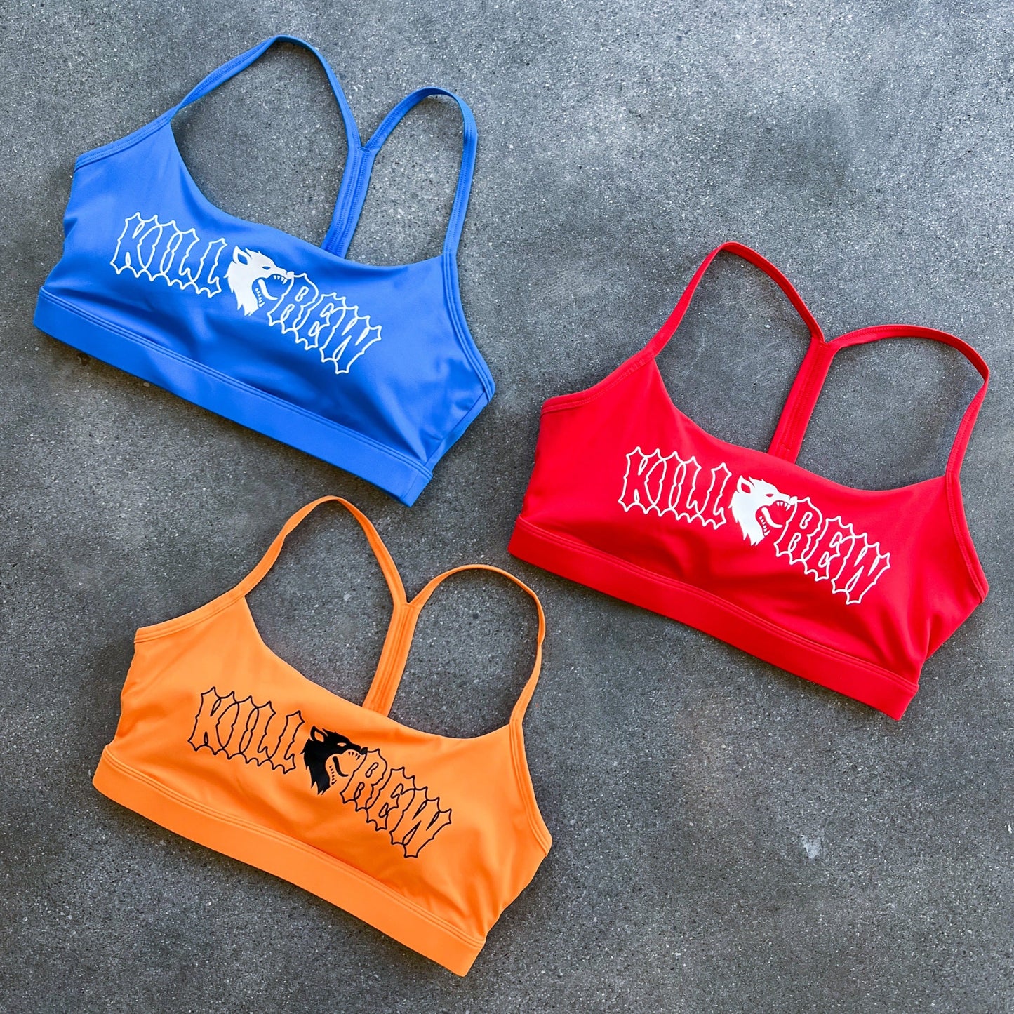 CLASSIC SPORTS BRA - ORANGE / BLACK