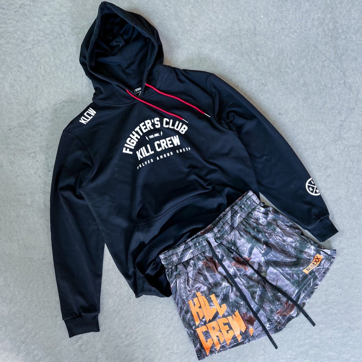 FIGHTER'S CLUB HOODIE - BLACK