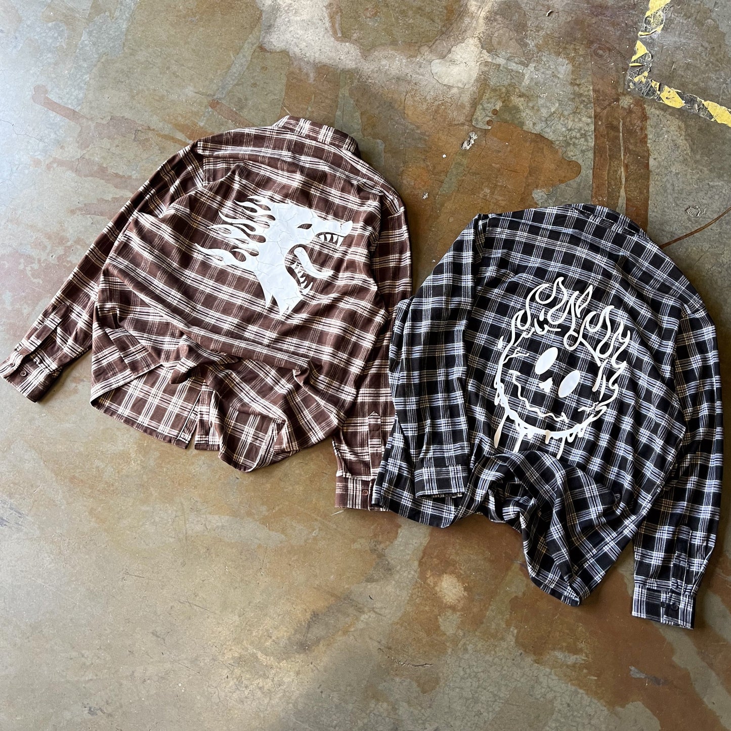 WAR WOLF FLANNEL - BROWN