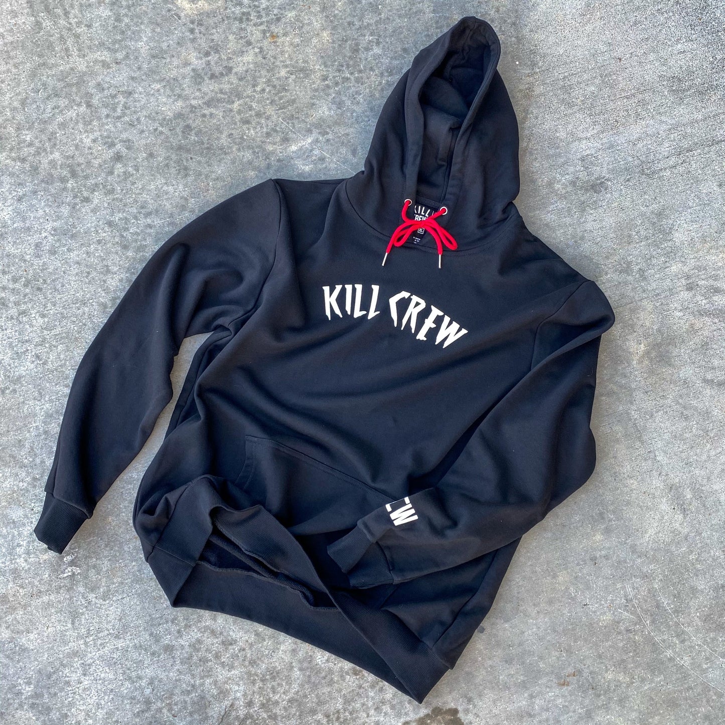 KILL CREW CLASSIC HOODIE - BLACK / WHITE