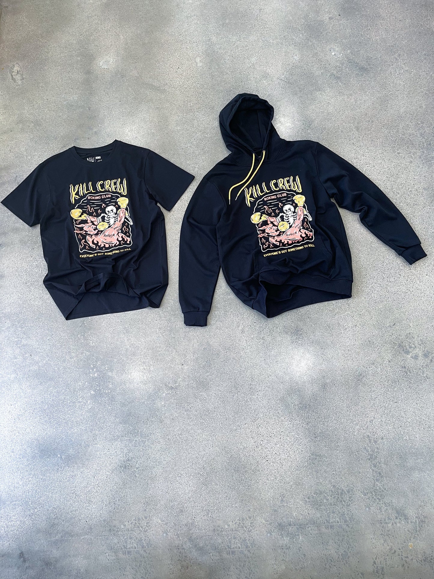 KILL CREW INNER DEMONS BOXING CLUB HOODIE - BLACK