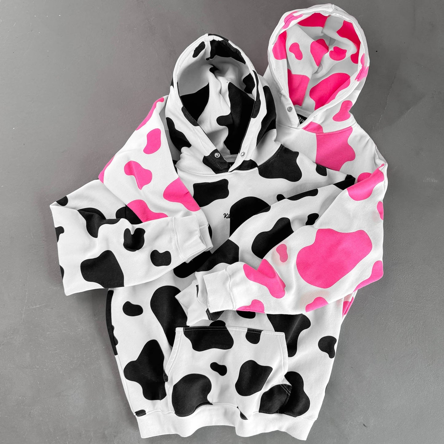 OVERSIZED LUX "MOO MOO" HOODIE - BLACK