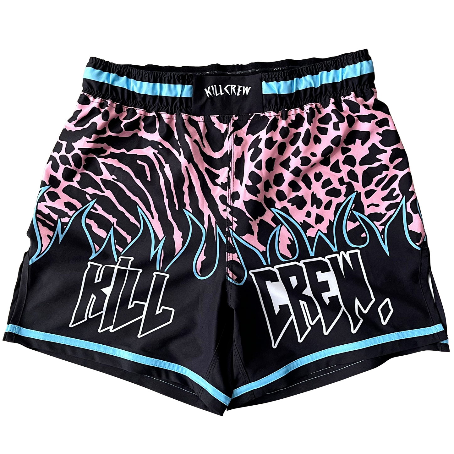 BSEM FIGHT SHORTS (THAI CUT) - BLUE / PINK