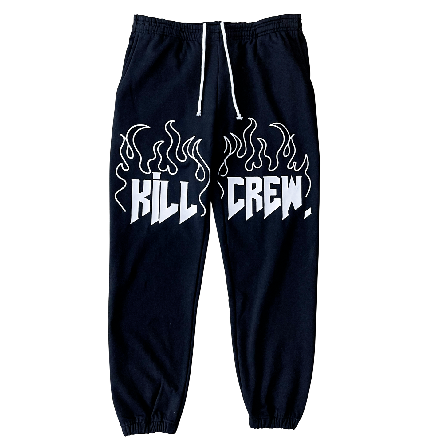 HEAVYWEIGHT LUX SWEATPANTS FLAME - BLACK / WHITE