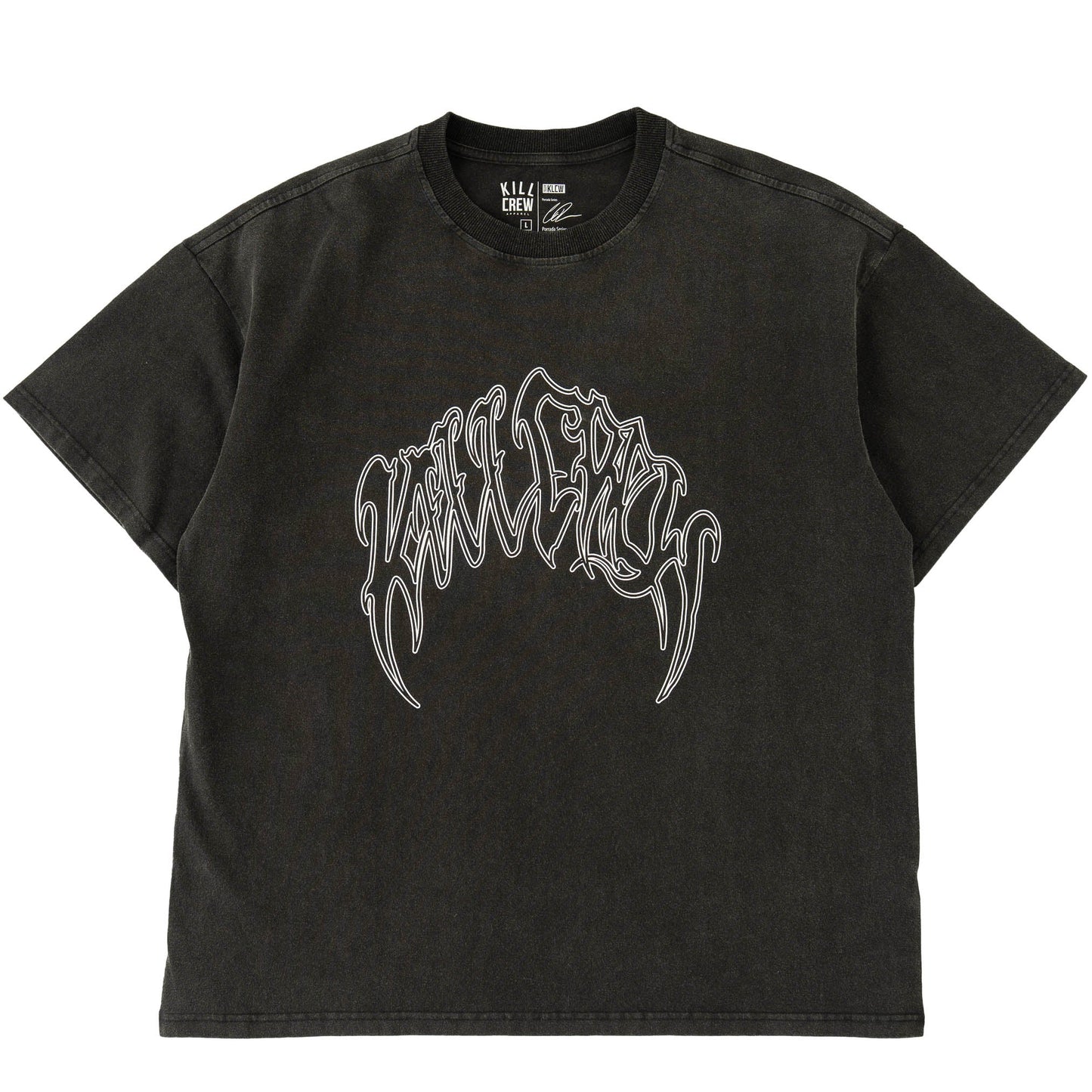 RELAXED FIT LUX EVIL EYE T-SHIRT - BLACK