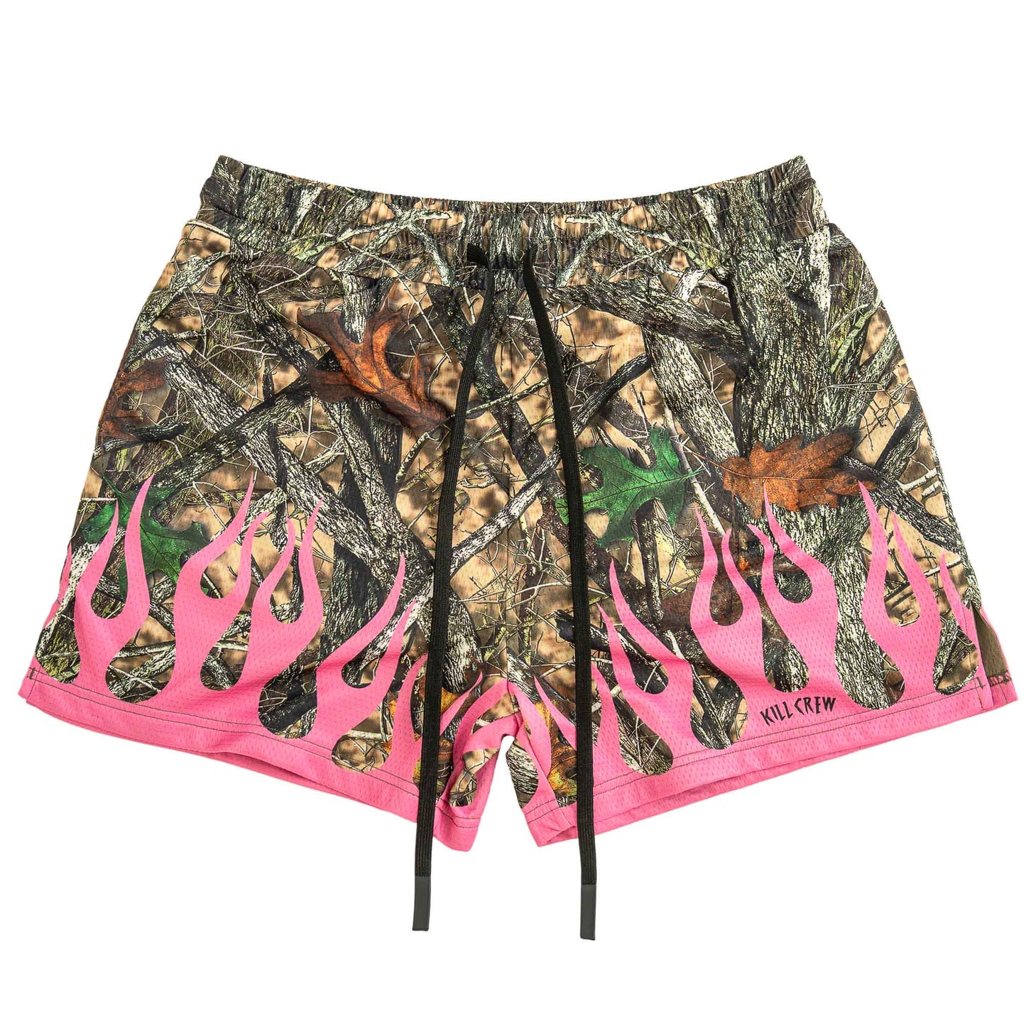 MUAY THAI SHORTS (MID THIGH CUT) WILDFIRE - PINK