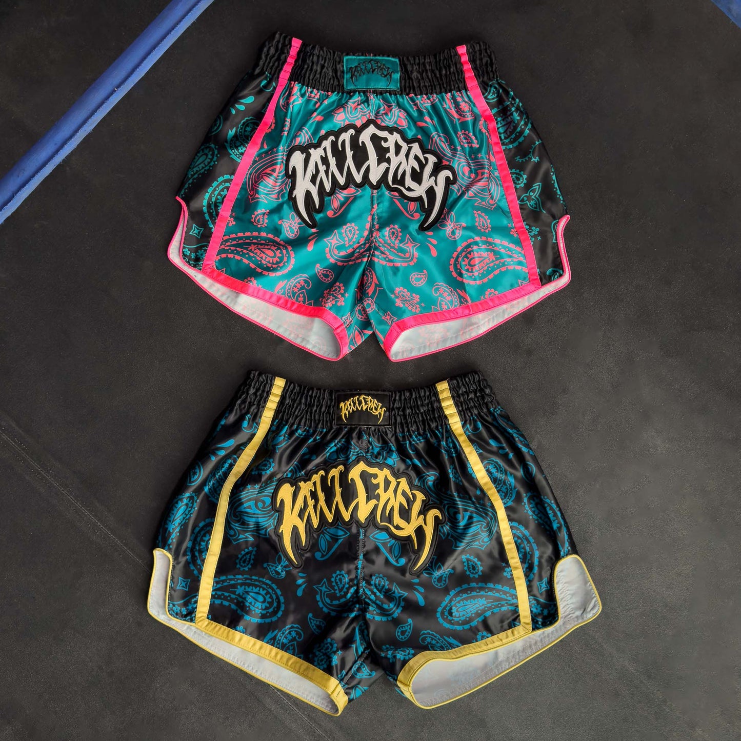 BANDANA FIGHT SHORTS - WATERMELON