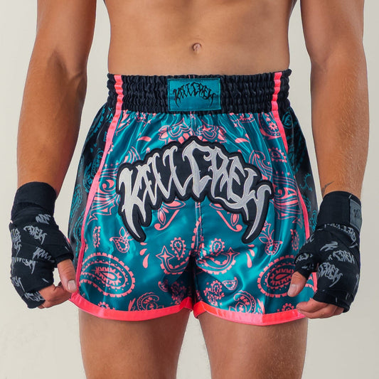 BANDANA FIGHT SHORTS - WATERMELON
