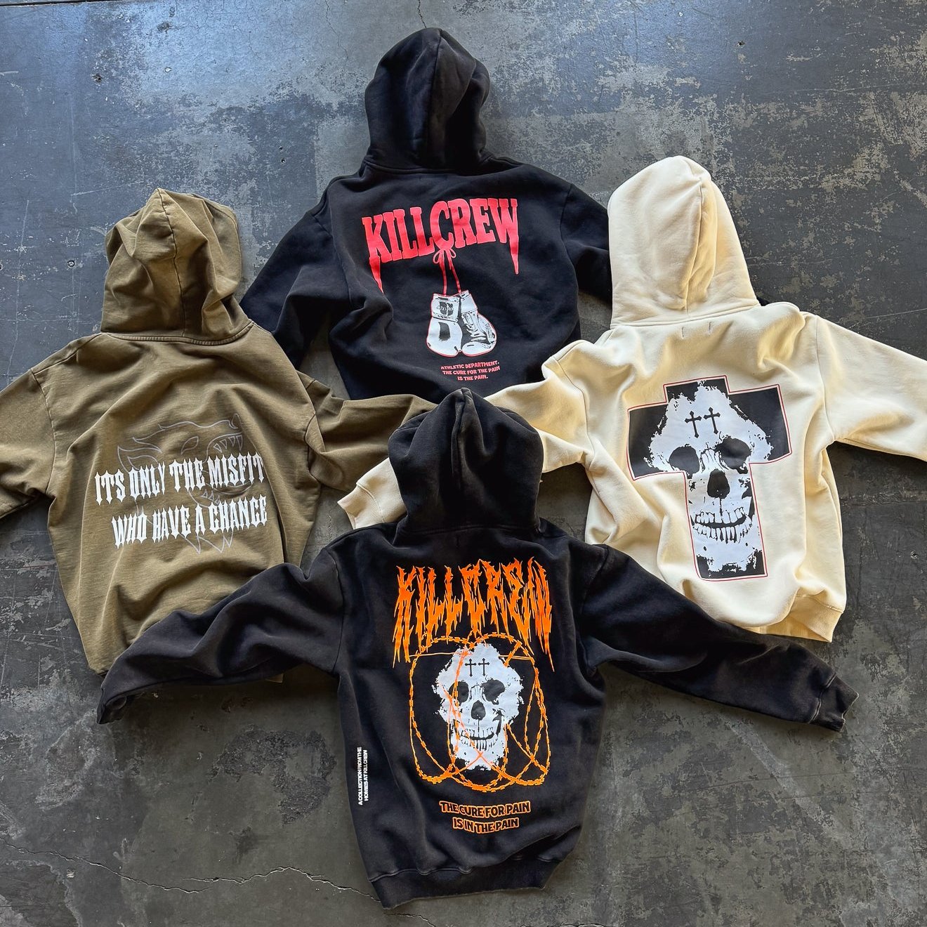 OVERSIZED LUX "ATHLETIC DEPARTMENT" HOODIE - BLACK