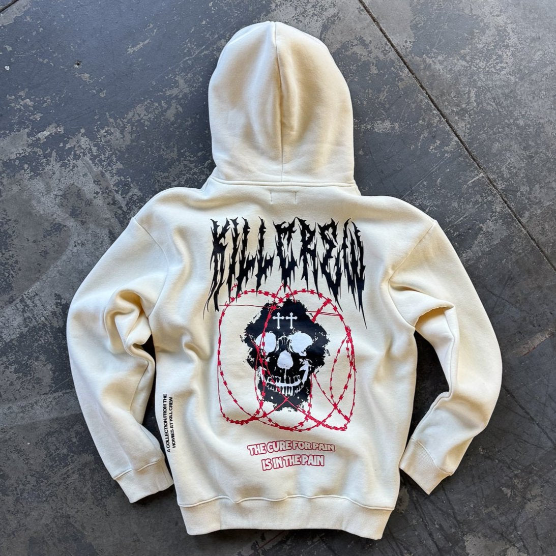 OVERSIZED LUX "BARBARIAN" HOODIE - CREAM