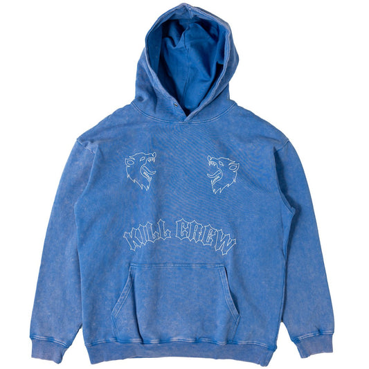OVERSIZED LUX "TWO WOLVES" HOODIE - BLUE