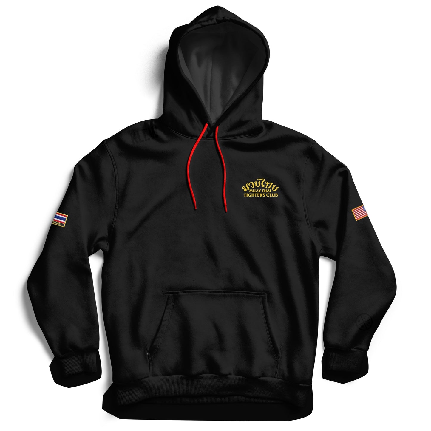 MUAY THAI TWIN TIGER HOODIE - BLACK v2