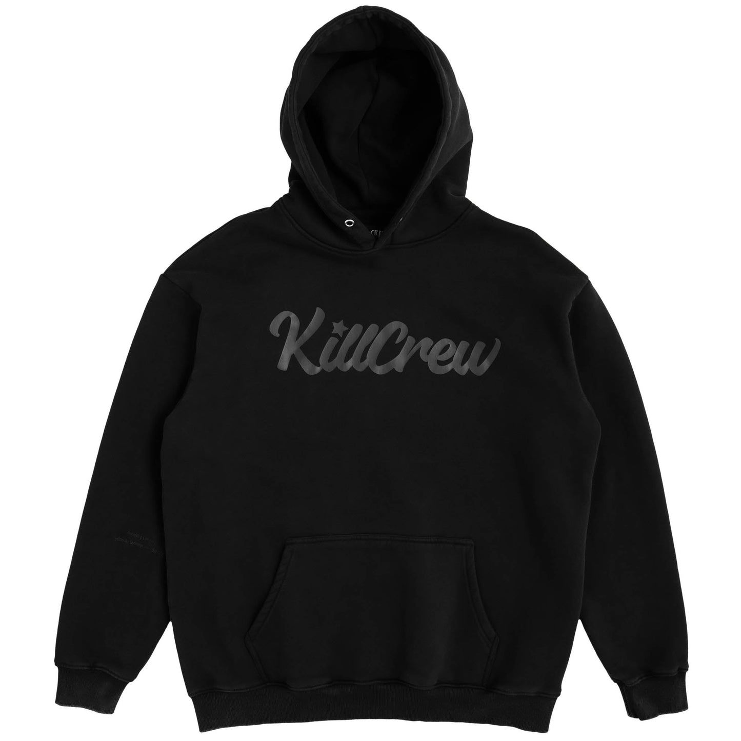 OVERSIZED LUX "SCRIPT" HOODIE - BLACKOUT