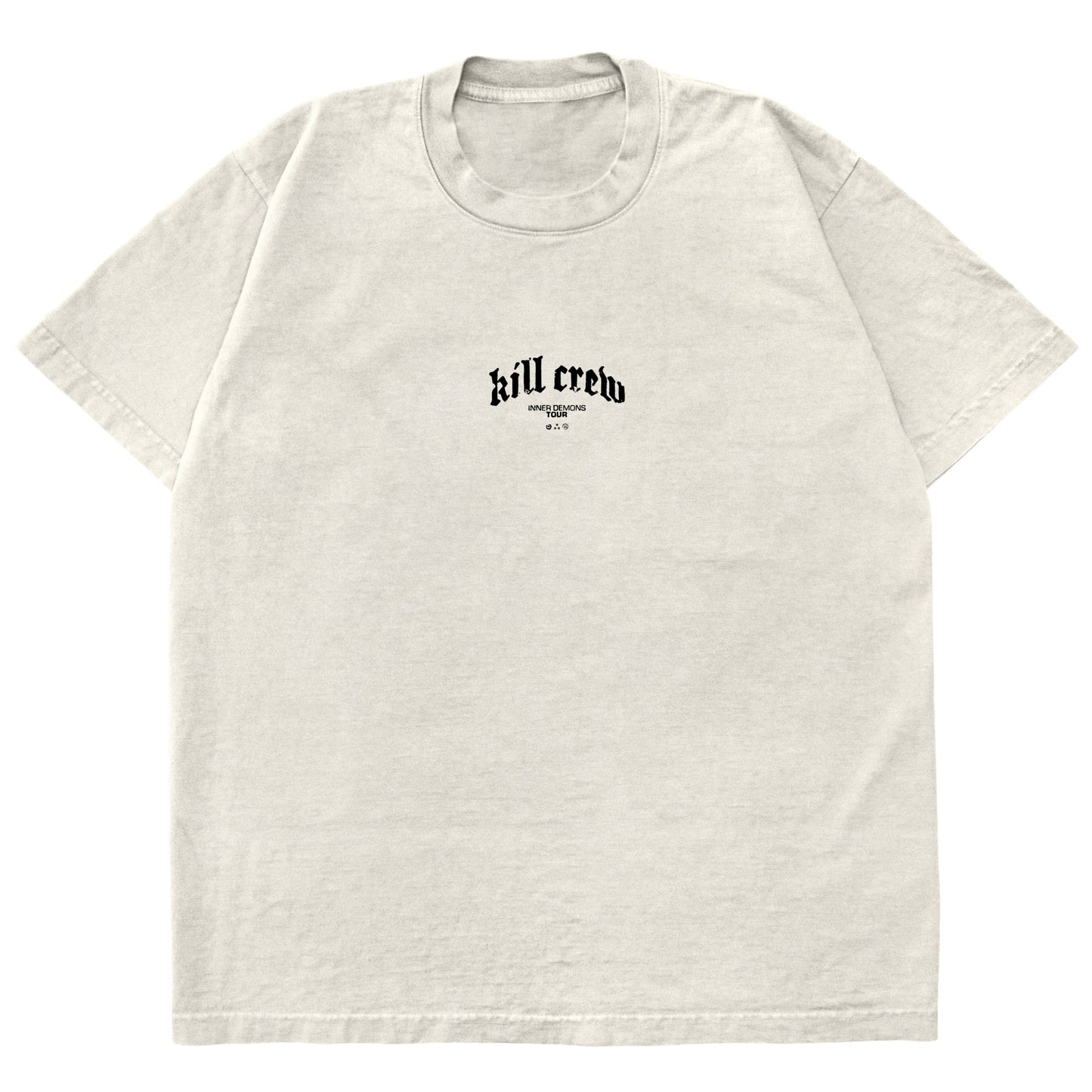 RELAXED FIT INNER DEMONS TOUR T-SHIRT - CREAM
