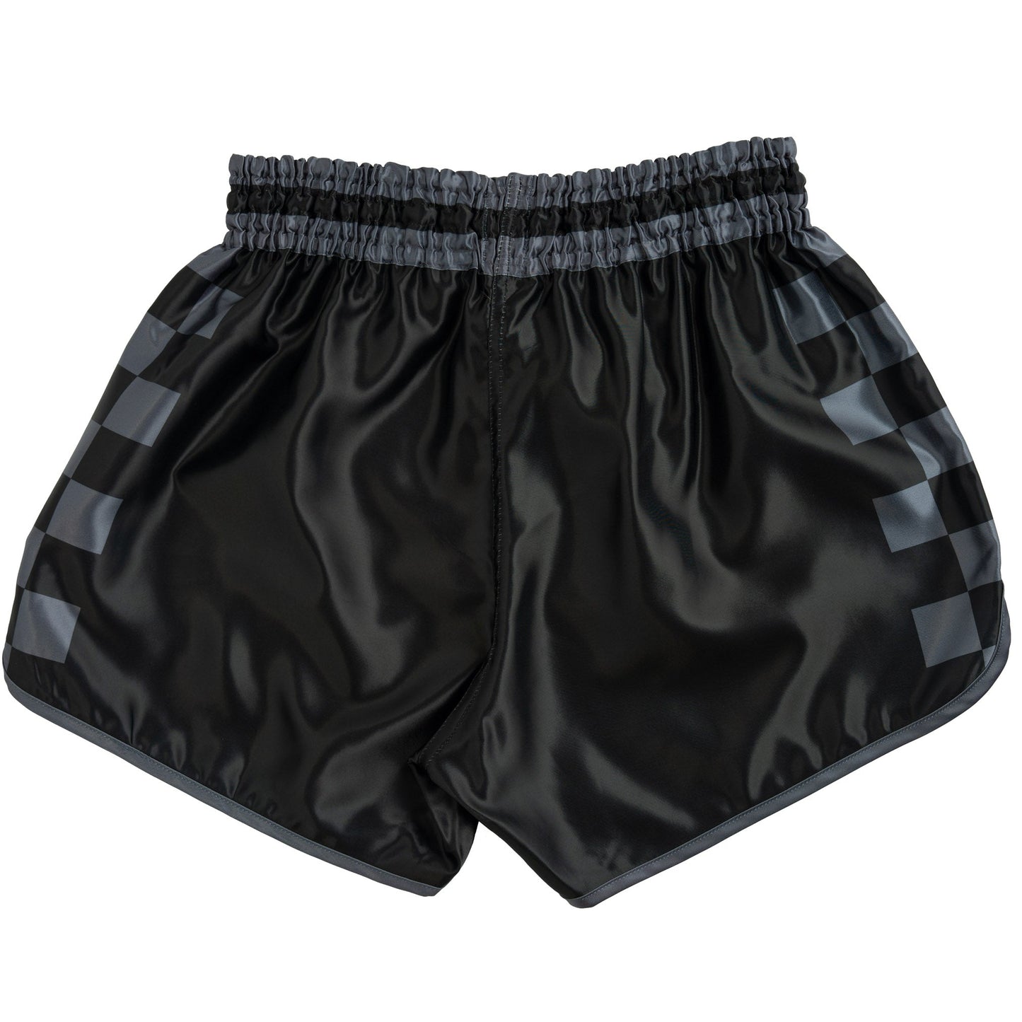 CHECKER FIGHT SHORT - BLACKOUT