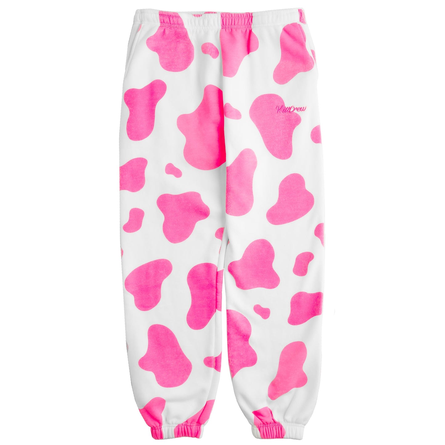 OVERSIZED LUX "MOO MOO" SWEATPANTS - PINK
