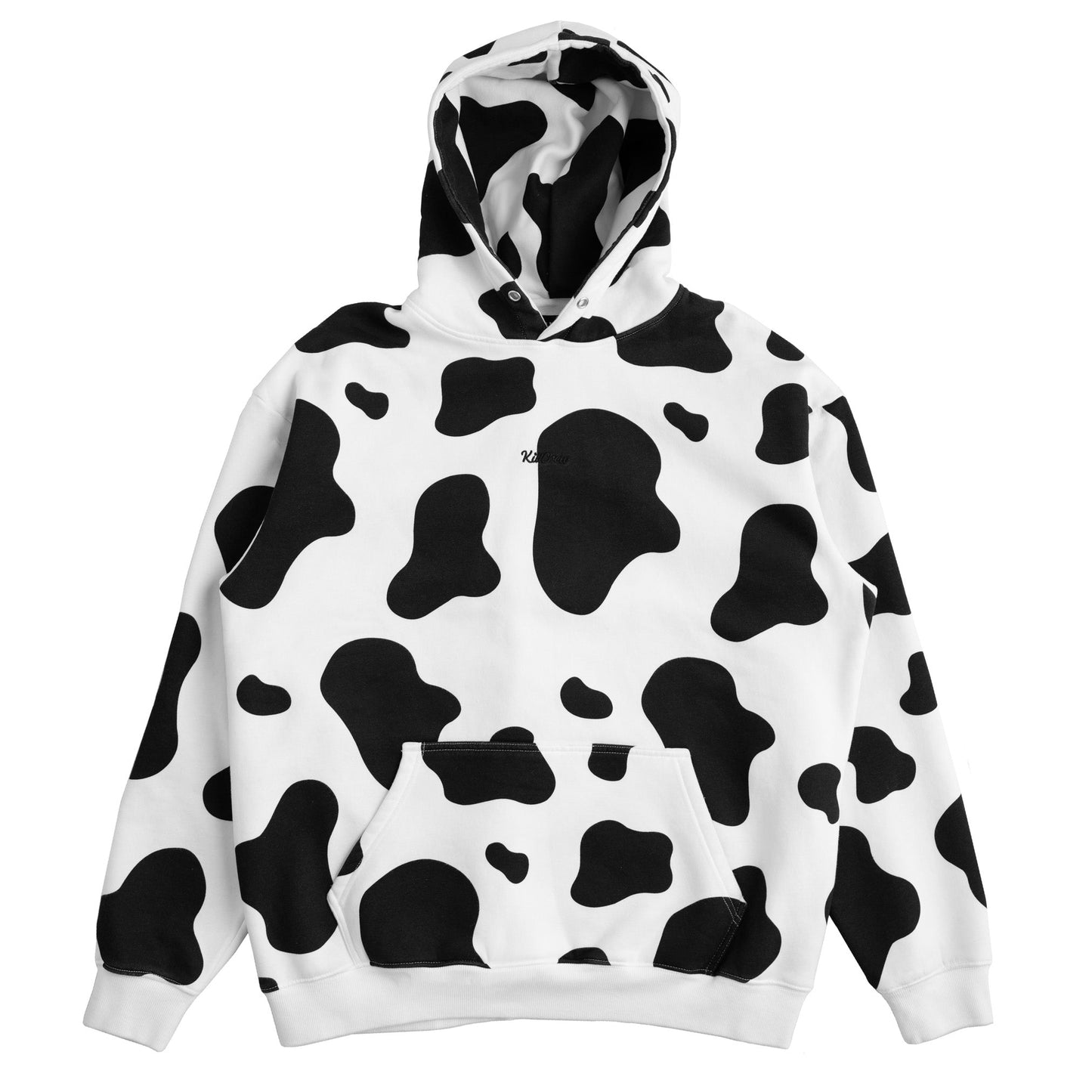 OVERSIZED LUX "MOO MOO" HOODIE - BLACK