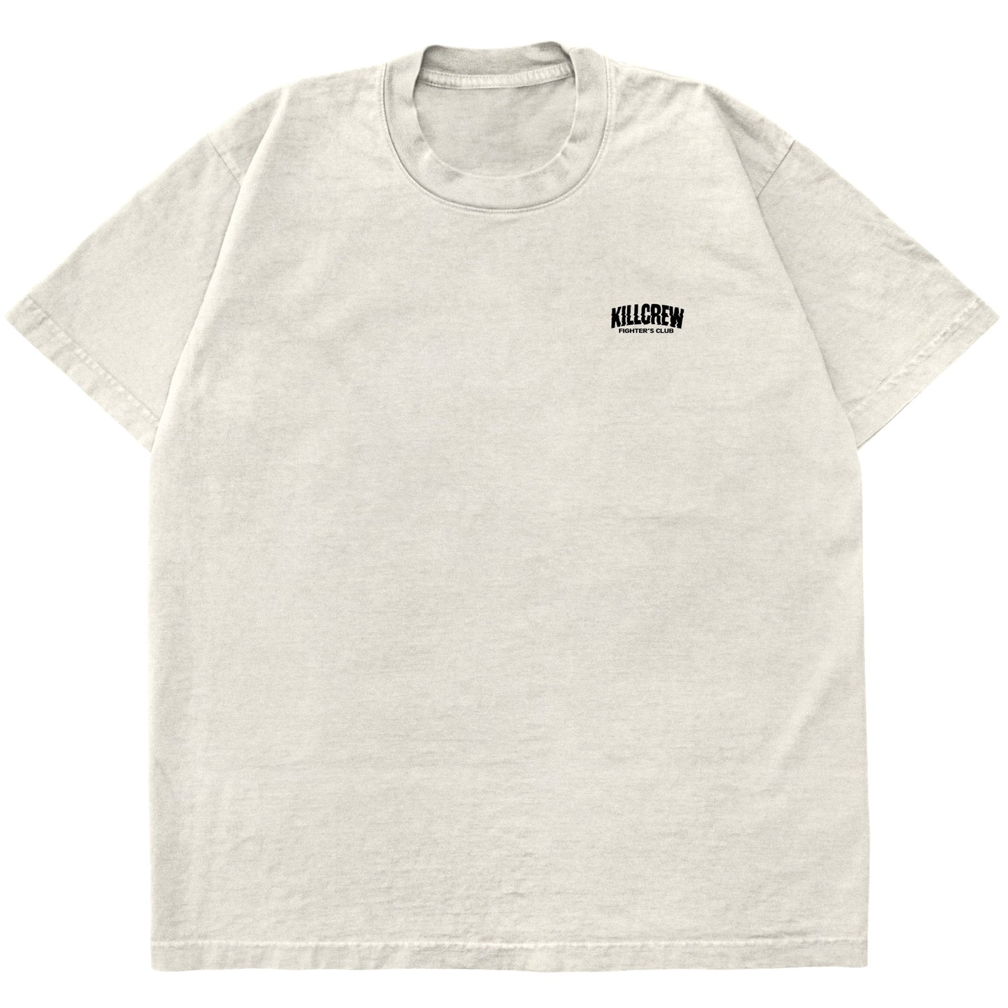 RELAXED FIT RIGOROUS TRAINING T-SHIRT - CREAM / BLACK