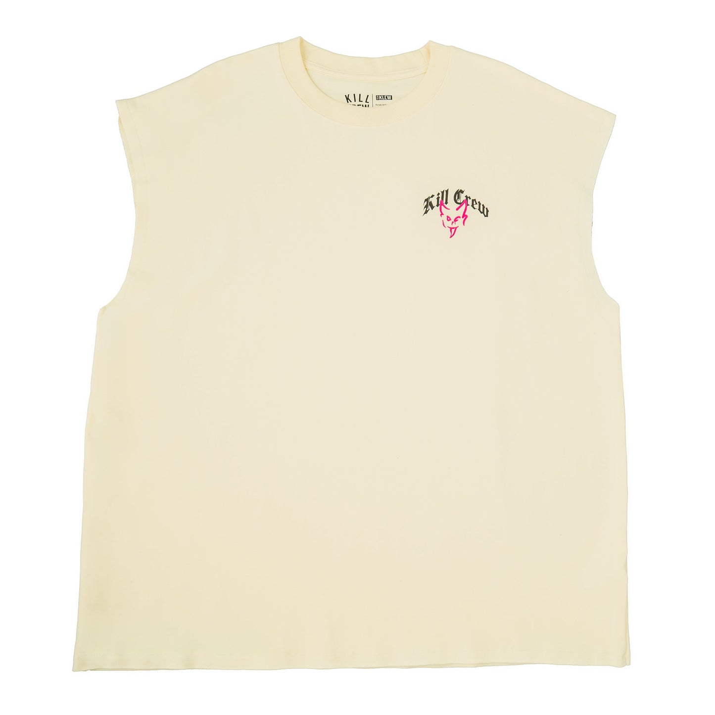 NATURAL COTTON CUTOFF "DESTROY" - CREAM