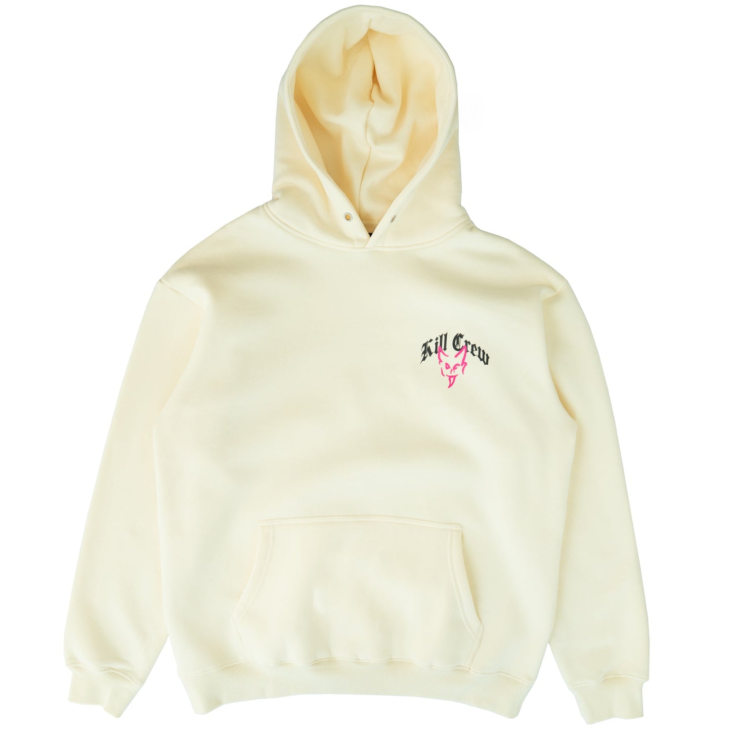 OVERSIZED LUX "DESTROY" HOODIE - CREAM