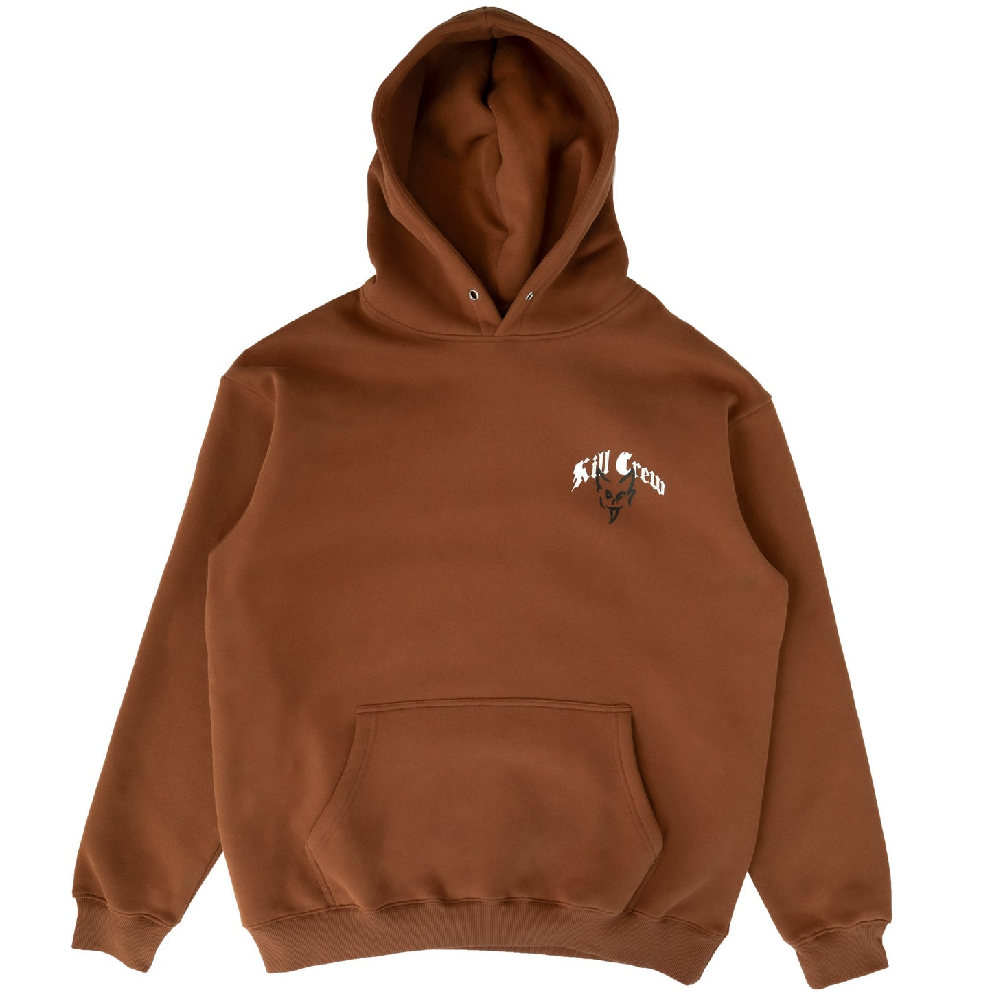 OVERSIZED LUX "DESTROY" HOODIE - BROWN