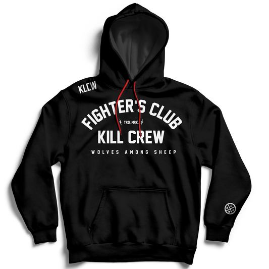 FIGHTER'S CLUB HOODIE - BLACK