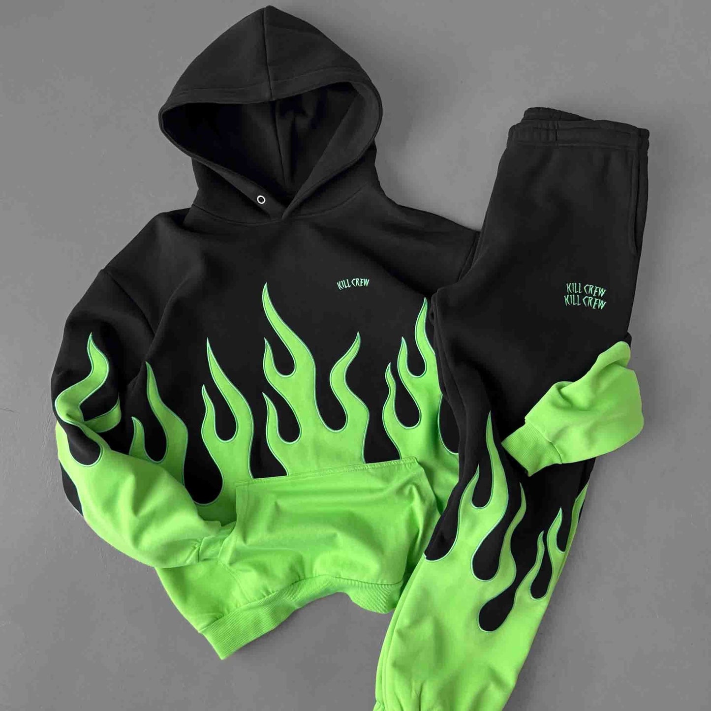 PREMIUM HEATER SWEATS - BLACK / GREEN