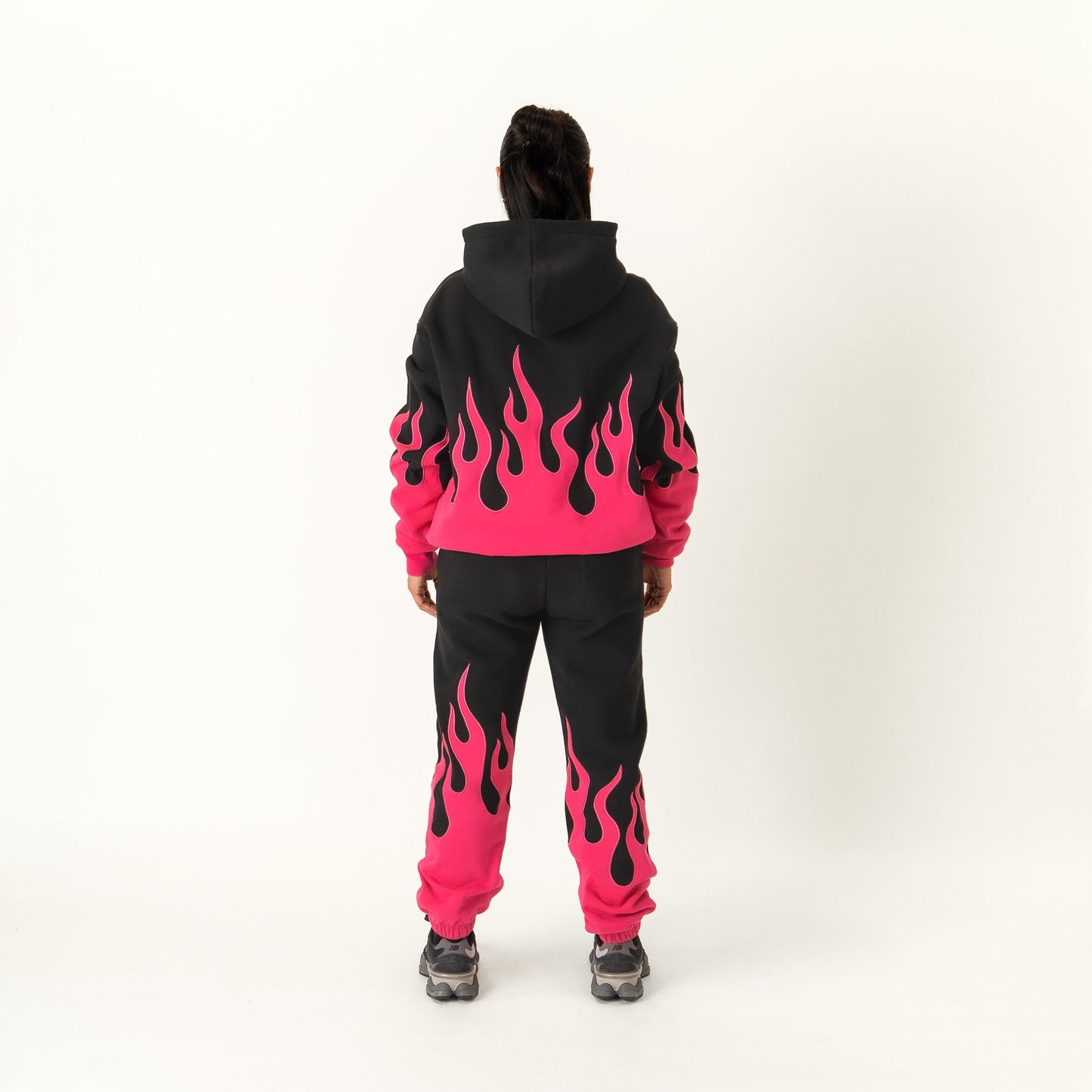 PREMIUM HEATER SWEATS - BLACK / PINK