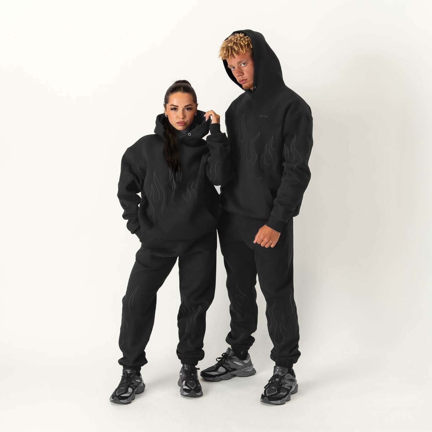 OVERSIZED PREMIUM HEATER HOODIE - BLACKOUT