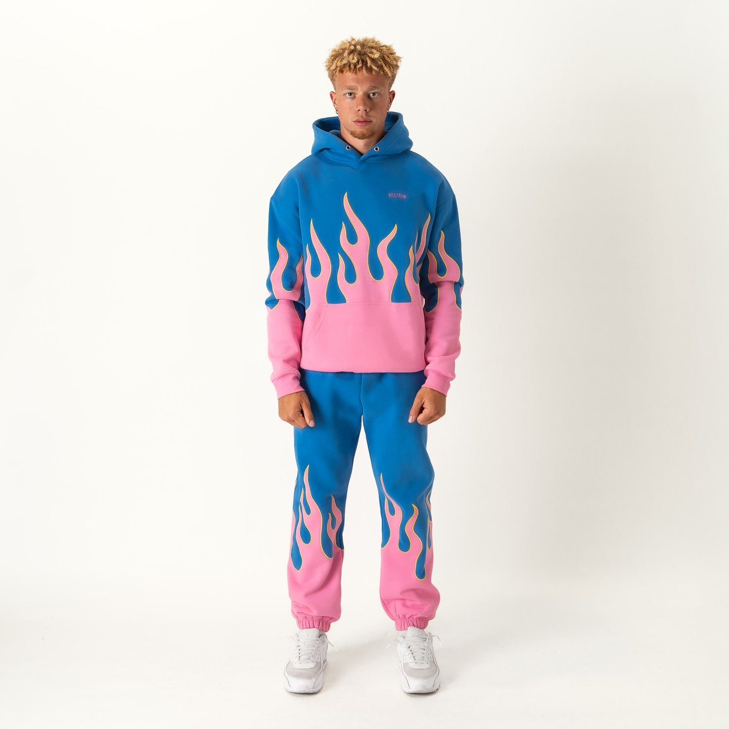 PREMIUM HEATER SWEATS - BLUE / PINK