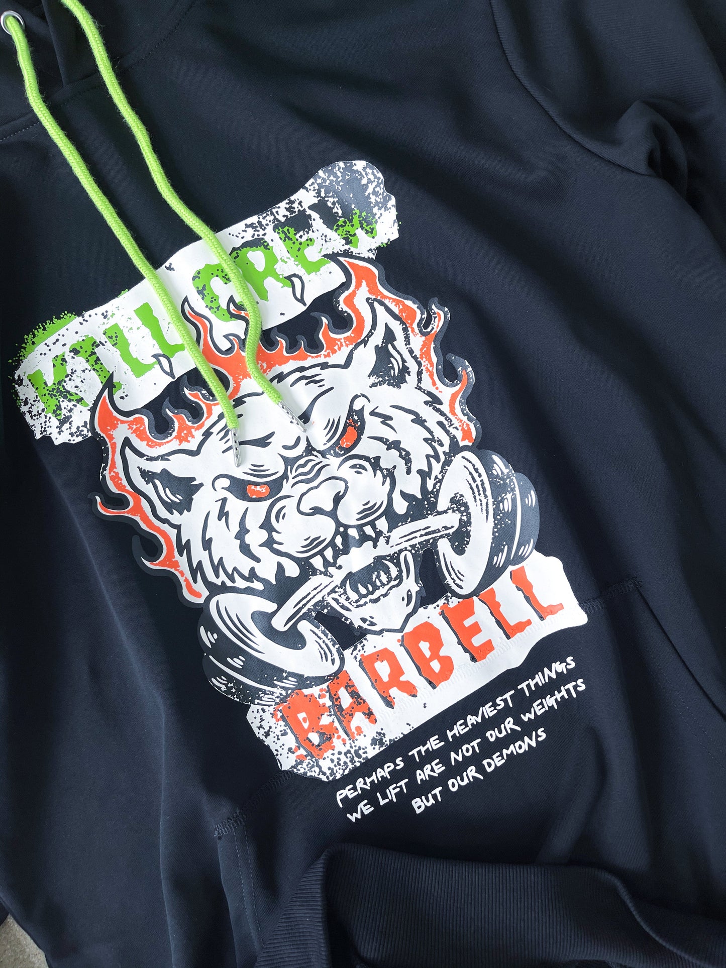 KILL CREW BARBELL HOODIE - BLACK