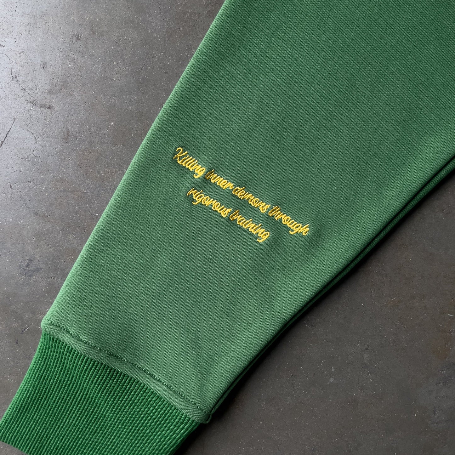 WOLF CROP HOODIE - GREEN