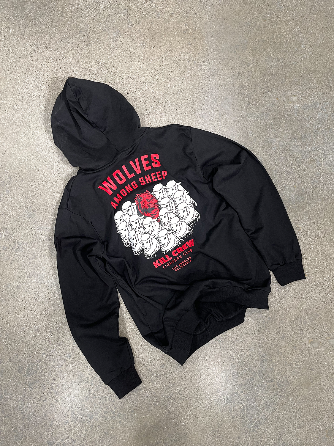 WOLVES AMONG SHEEP HOODIE v2 - BLACK