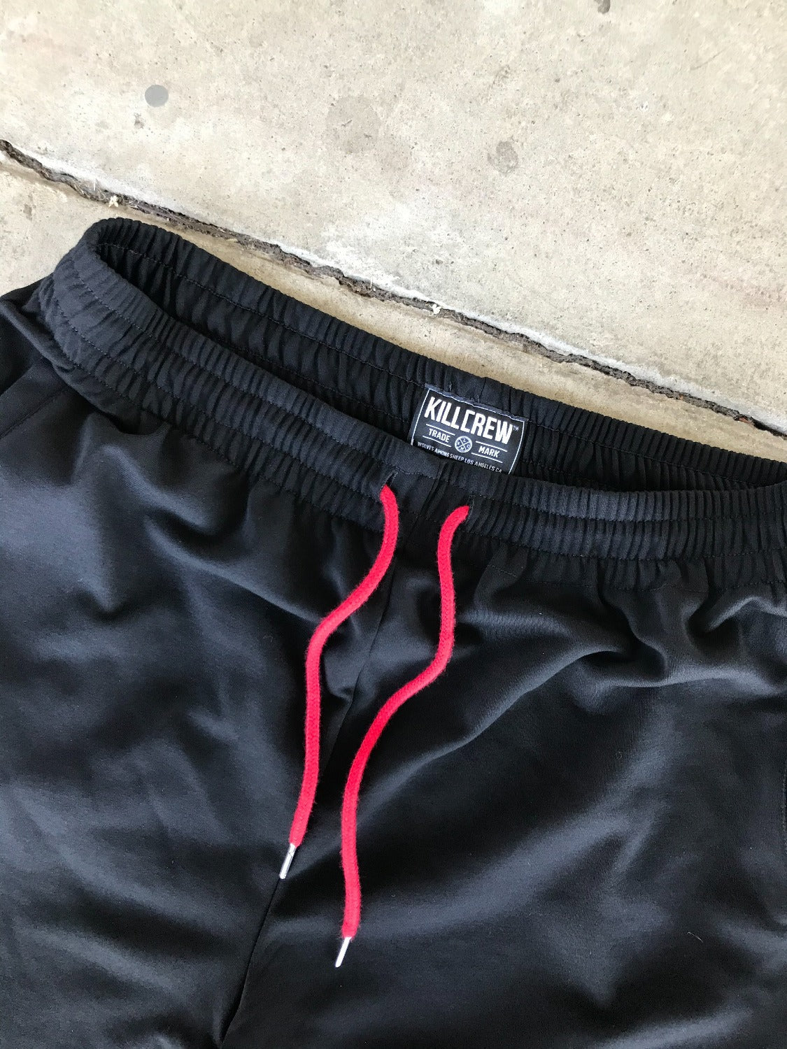 RELAXED CUT FIGHTER'S CLUB SHORTS - BLACK