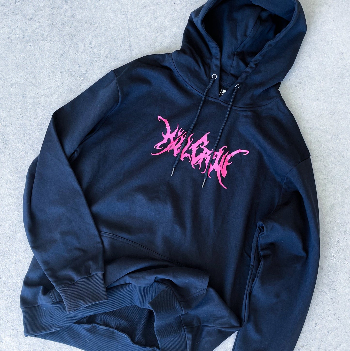 THE GYM IS MY PSYCH WARD HOODIE - PINK / BLACK