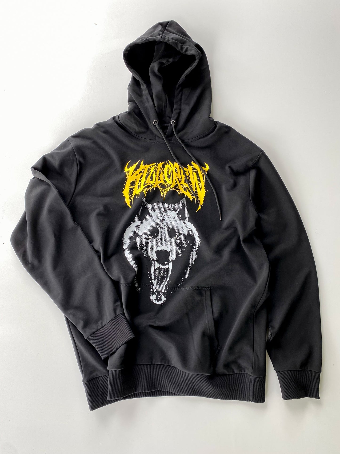 LONE WOLF HOODIE - BLACK