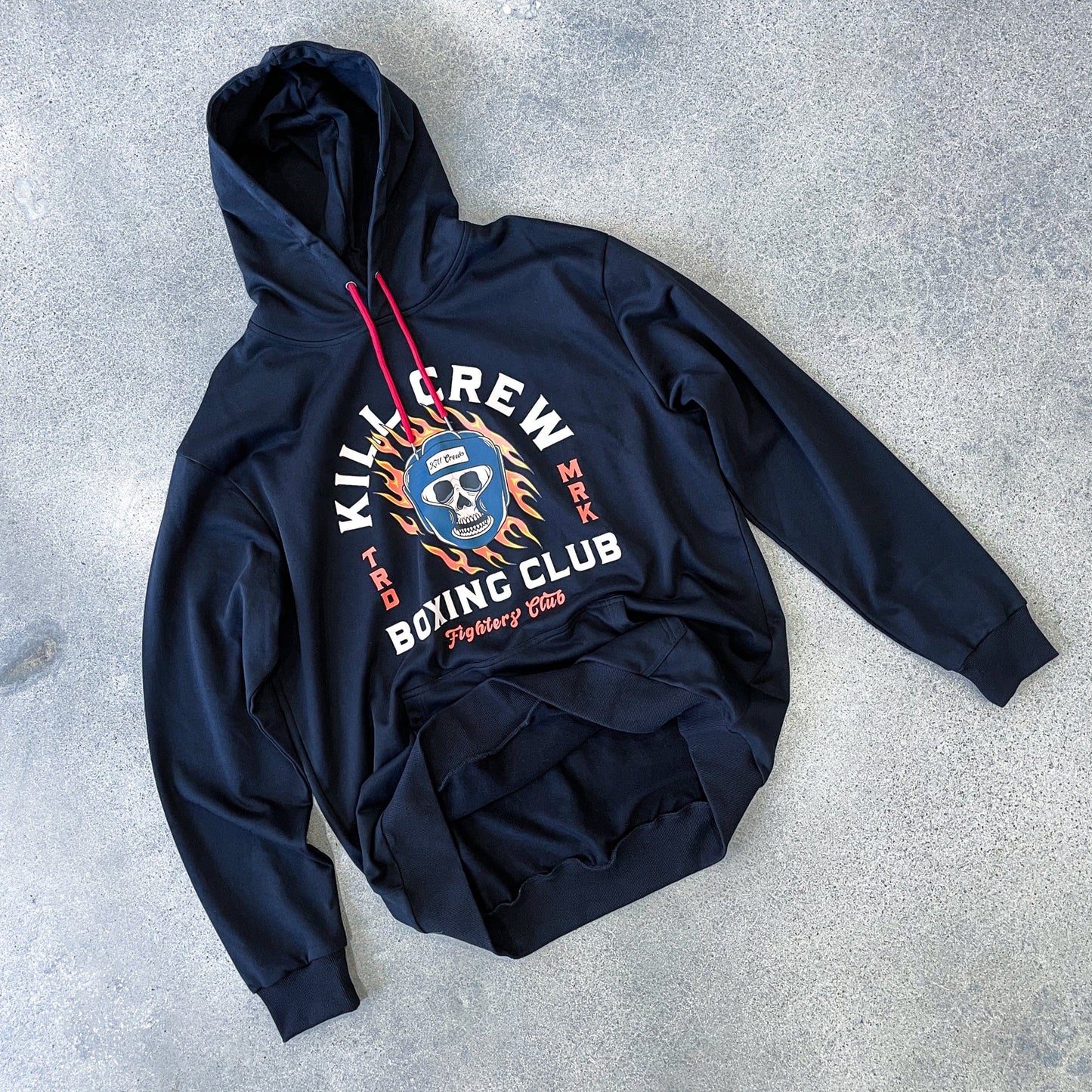 BOXING FLAME HOODIE - BLACK