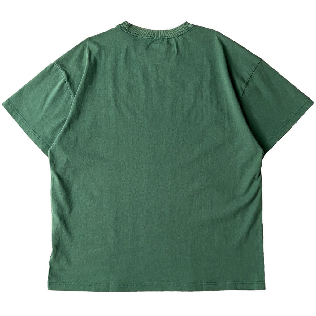 RELAXED FIT LUX SCRIPT T-SHIRT - GREEN / YELLOW