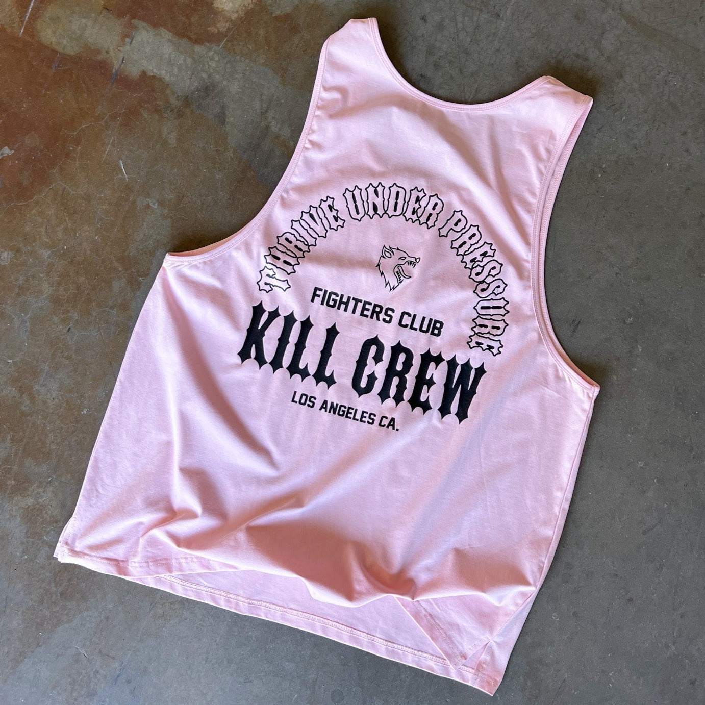 THRIVE UNDER PRESSURE TANK TOP - PINK / BLACK