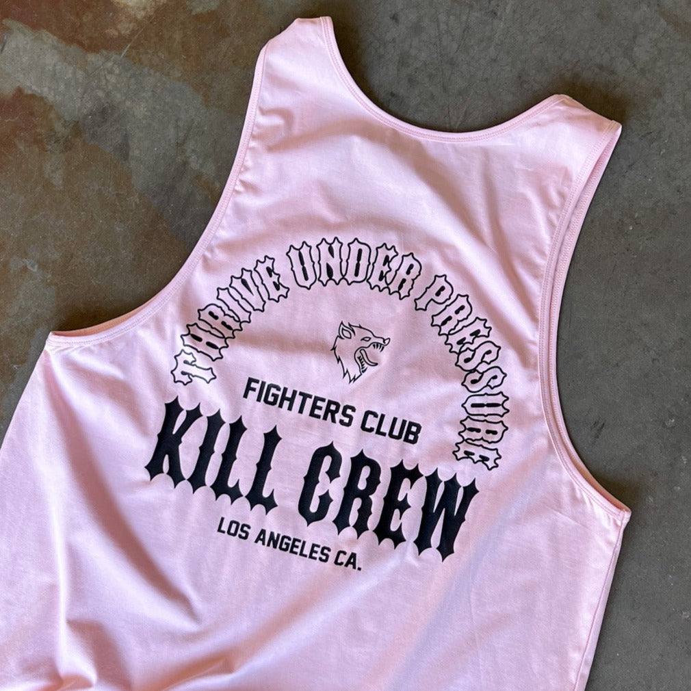 THRIVE UNDER PRESSURE TANK TOP - PINK / BLACK