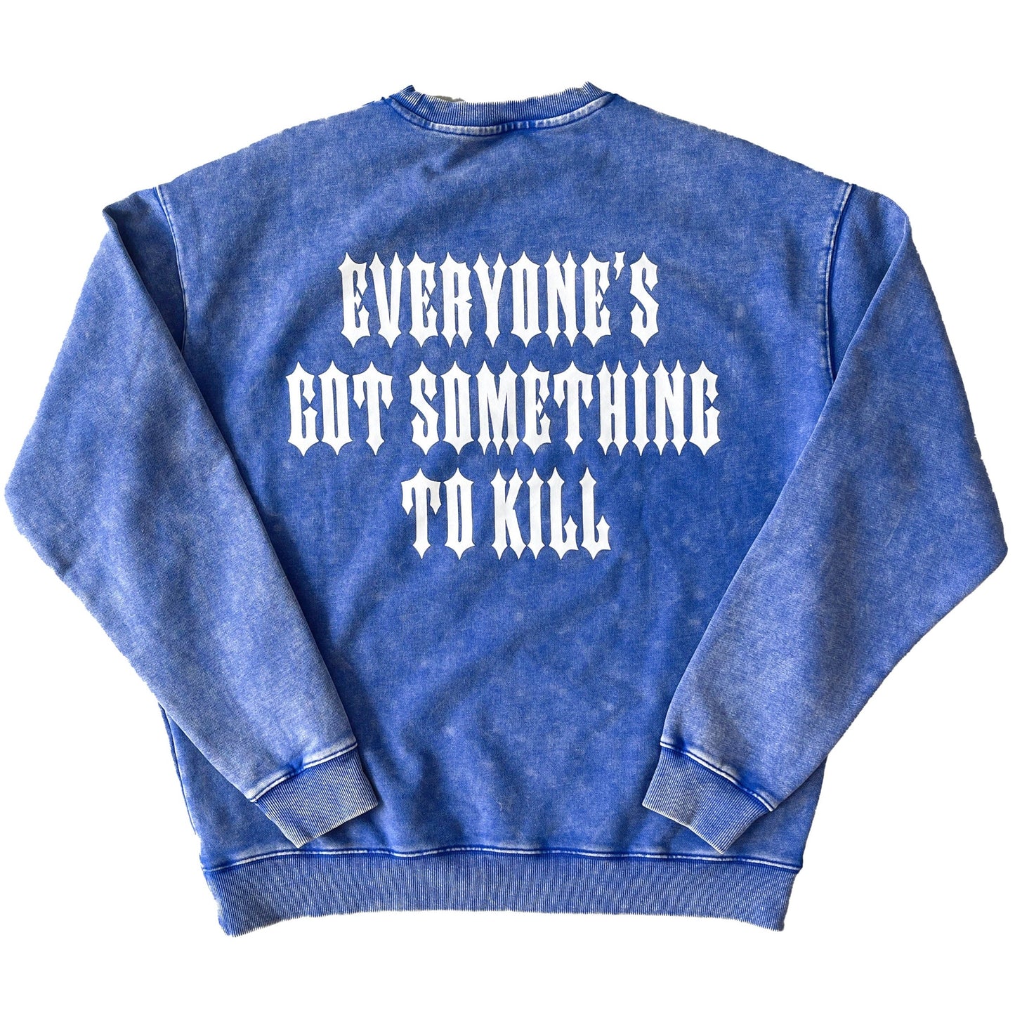HEAVYWEIGHT LUX "TO KILL" CREW NECK - BLUE