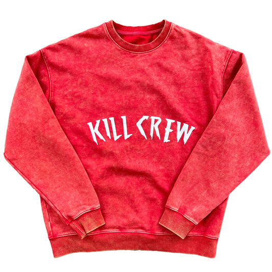HEAVYWEIGHT LUX "KILL CREW" CREW NECK - RED