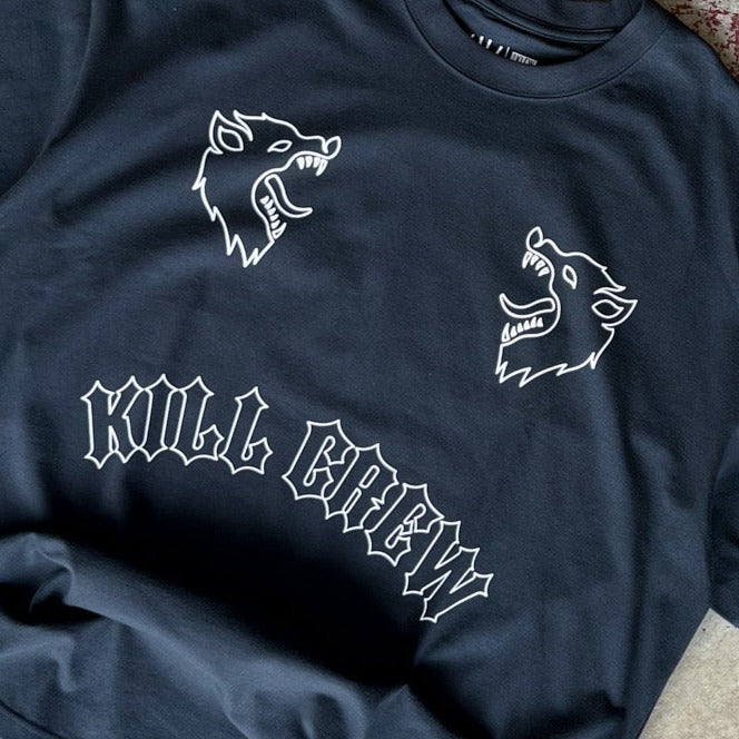 OVERSIZED "TWO WOLVES" T-SHIRT - BLACK