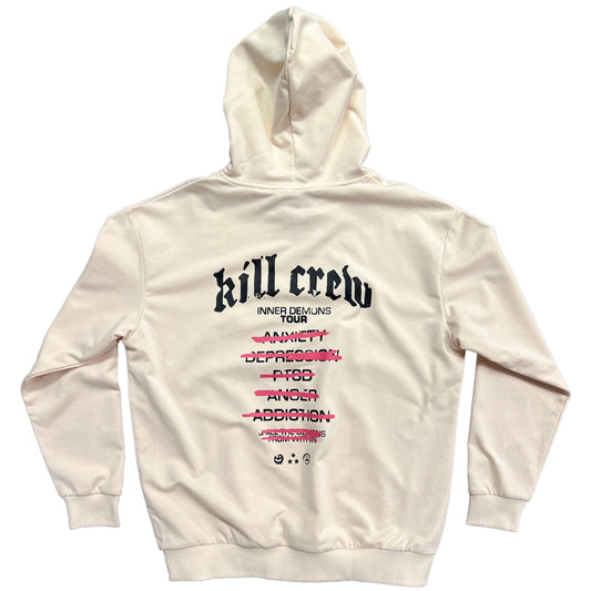 INNER DEMONS TOUR HOODIE - CREAM